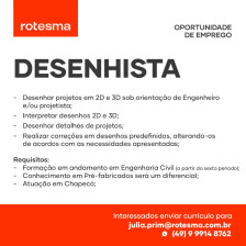 DESENHISTA - ROTESMA CHAPECÓ