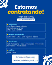    Vagas para inicio Imediato