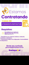 VAGA ATENDENTE/REPOSITOR