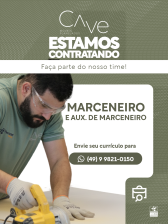 Marceneiro e/ou Auxiliar de Marcenaria