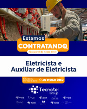 Eletricista e Auxiliar de Eletricista