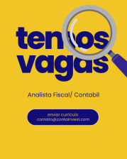 Vaga de Auxiliar Fiscal / Contábil