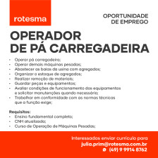 ROTESMA - OPERADOR DE PÁ CARREGADEIRA