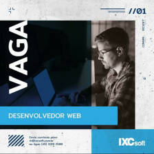 Vaga para Desenvolvedor WEB