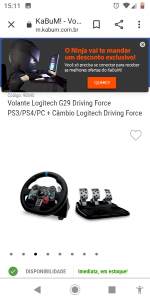 Volante Logitech G29 Driving Force PS3/PS4/PC - IS Computer