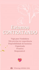 CONTRATA-SE VENDEDORA