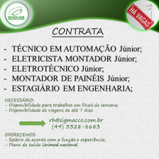 VAGAS SIGMA AUTOMACAO