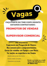 PROMOTOR DE VENDAS/ SUPERVISOR COMERCIAL